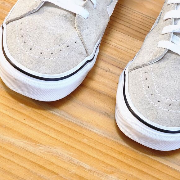 Vans Sk8-Hi Mushroom Beige Suede Canvas Unisex Sneakers W8 M6.5 - Picture 4 of 12